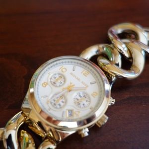 Michael Kors women's chunky gold watch