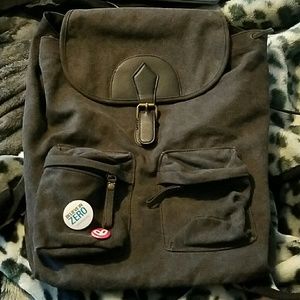Dark Gray Canvas Backpack