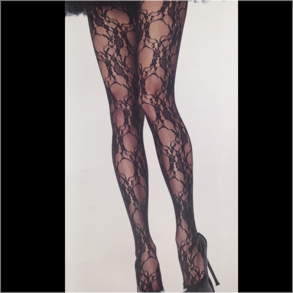 Floral lace pantyhose - Picture 1 of 1