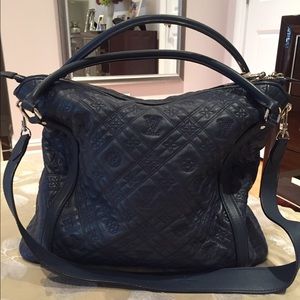 Authentic Louis Vuitton Indigo Monogram Ixia Hobo
