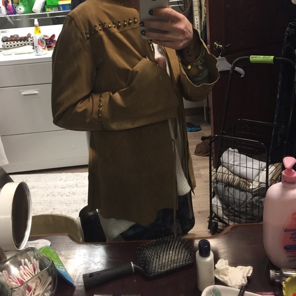 Genuine Leather Studded Jacket - Picture 2 of 4