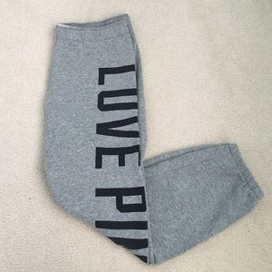 Grey pink sweats