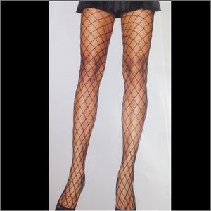 Spandex diamond net pantyhose