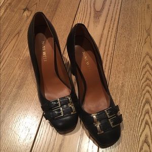 Nine West Sylviah Stacked Heels