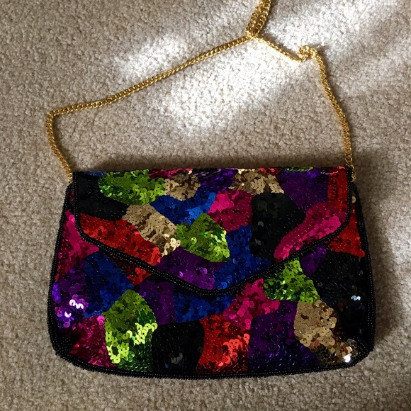 J. RENEE SEQUINED HANDBAG