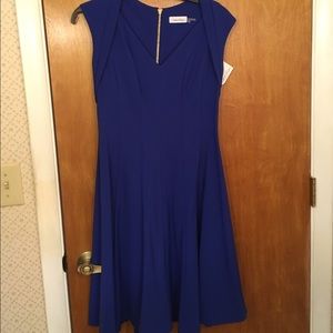 Calvin Klein blue dress NWT