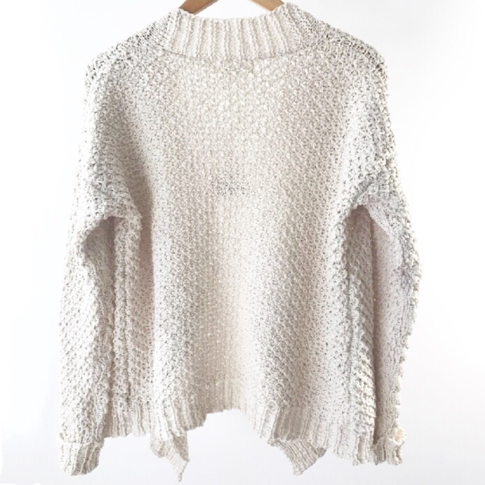 Cozy Oversized Cream Cardigan - Picture 2 of 3