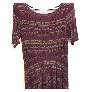 Tribal print mini dress
