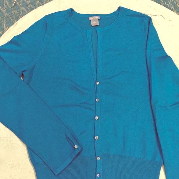 Ann Taylor Sweaters - Ann Taylor Teal Cardigan-Medium