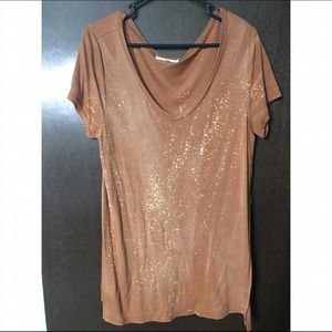 Gilded Intent Splatter Top
