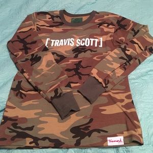 Diamond supply co. X Travis scott longsleeve Camo