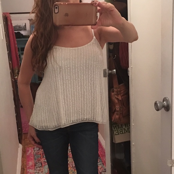 💜💜Ivory Beaded & Sequin💞 - Picture 3 of 4