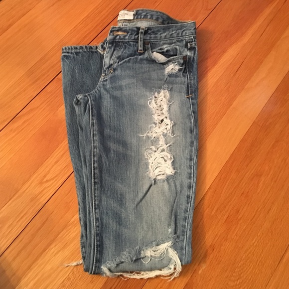 Abercrombie ripped jeans