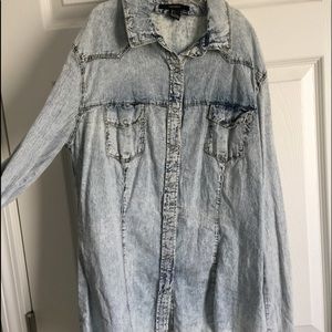 Faded denim shirt