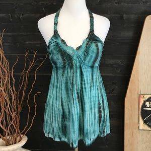 Tie Dye Halter Top