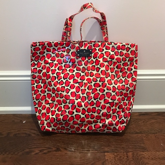 KATE SPADE RED CHEETAH PURSE