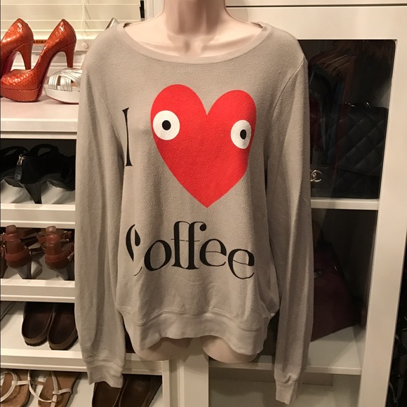 Wildfox Sweaters - Wildfox Baggy Jumper Sweatshirt Coffee