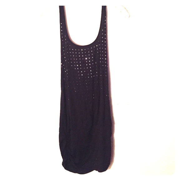 Black Sequin Halter Top