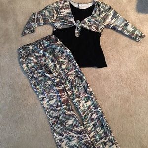 Camo sparkle two piece set