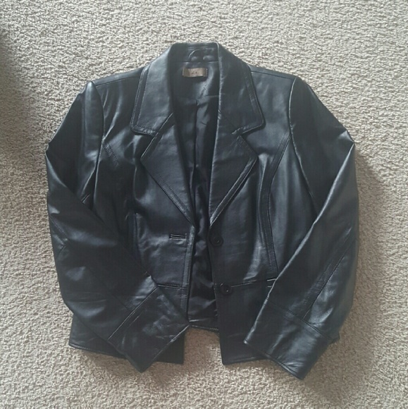 Woman's leather Blazer jacket