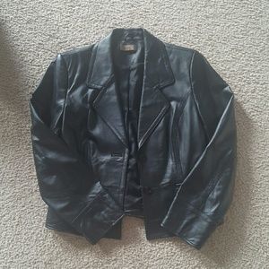 Woman's leather Blazer jacket