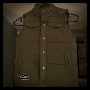 Lucky Brand olive green boys vest