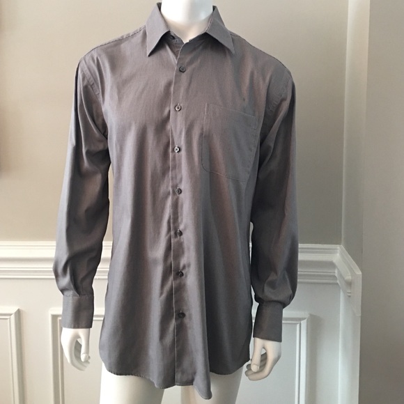 ▫️▪️Men's Gray/black Striped Dress Shirt