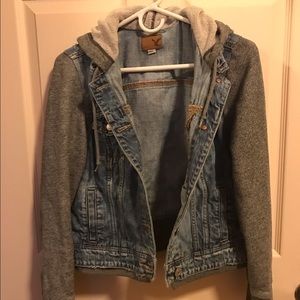 American eagle Jean jacket sweater