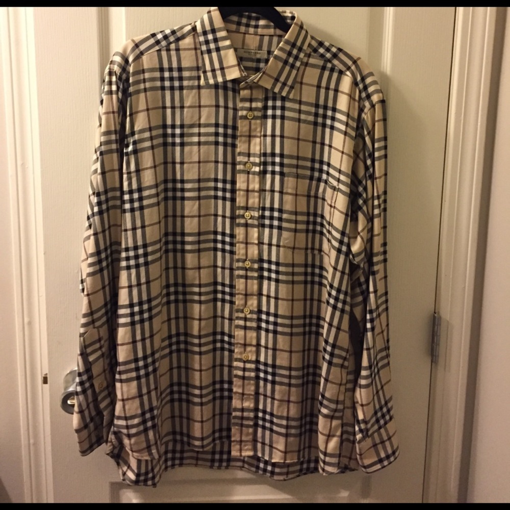 Men's Burberry Button Down - Picture 2 of 3