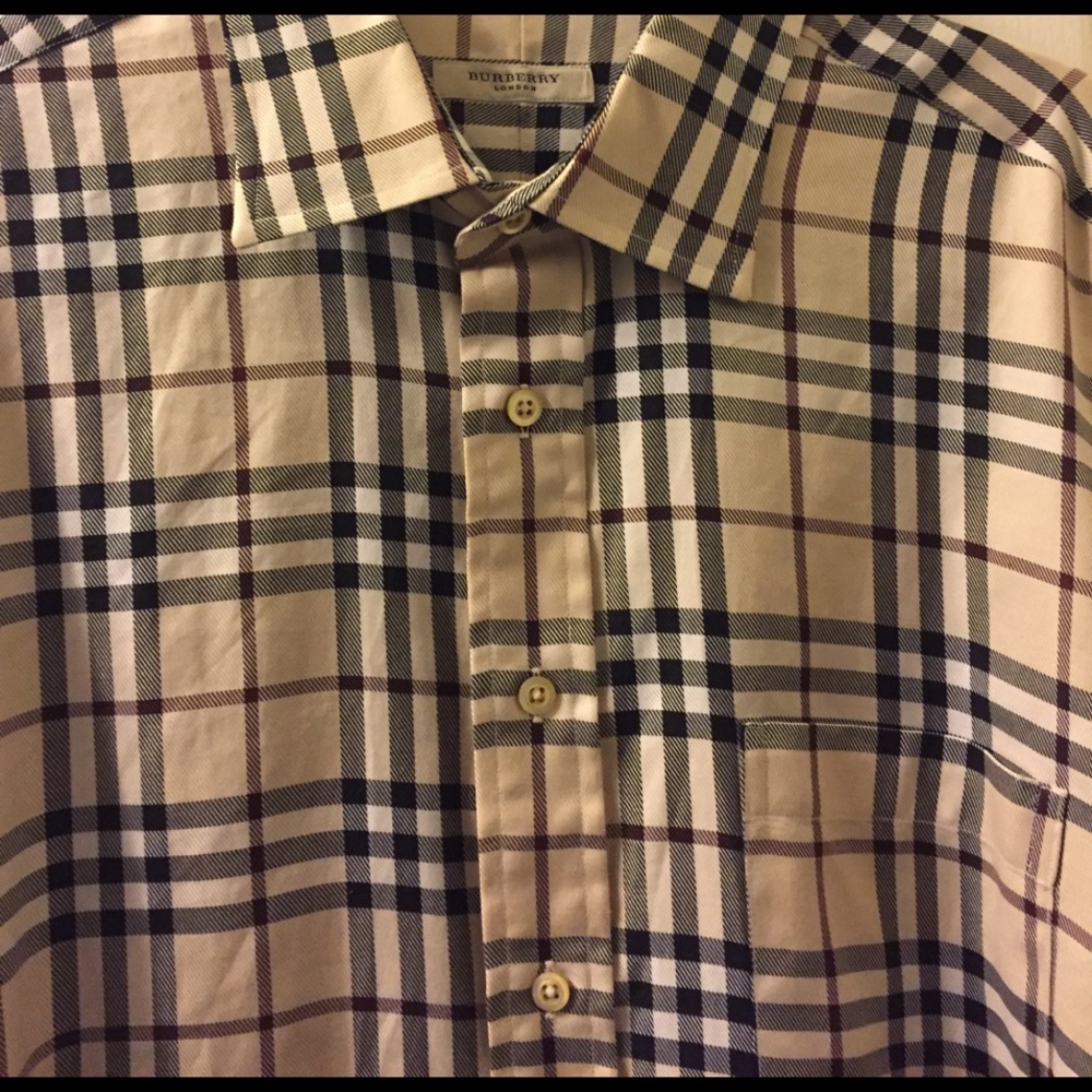 Men's Burberry Button Down - Picture 3 of 3