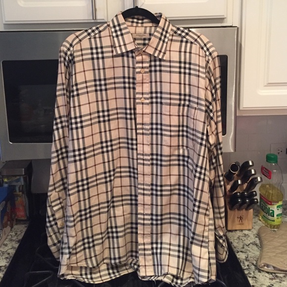 Men's Burberry Button Down - Picture 1 of 3