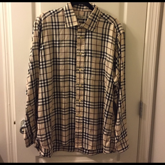 Men's Burberry Button Down - Picture 2 of 3