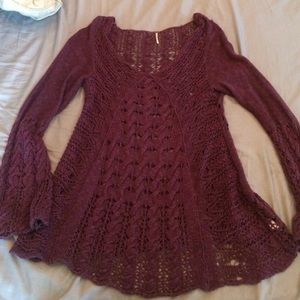 Eggplant Free People top (only worn once)