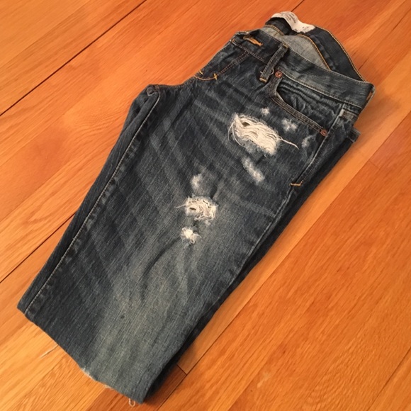 Abercrombie ripped jeans