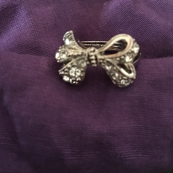 BOW rhinestone ring