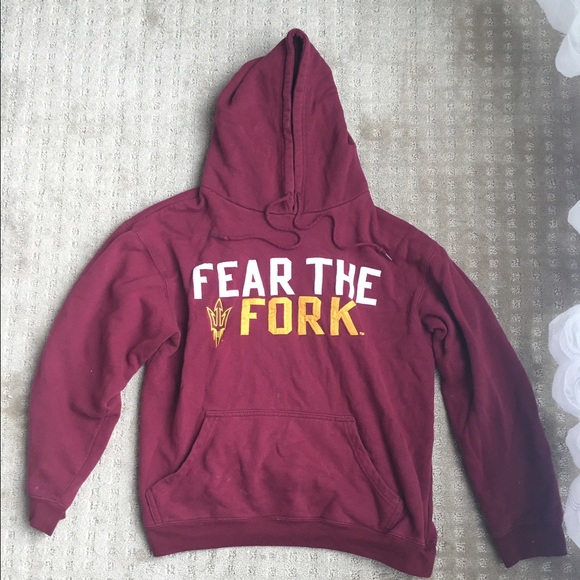Fear The Fork ASU Maroon Sweatshirt Medium