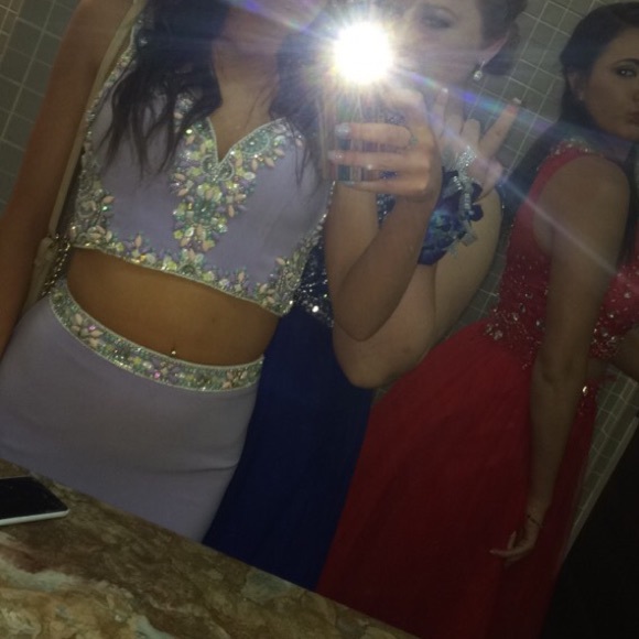 Tony Bowls two piece prom dress - Picture 3 of 4