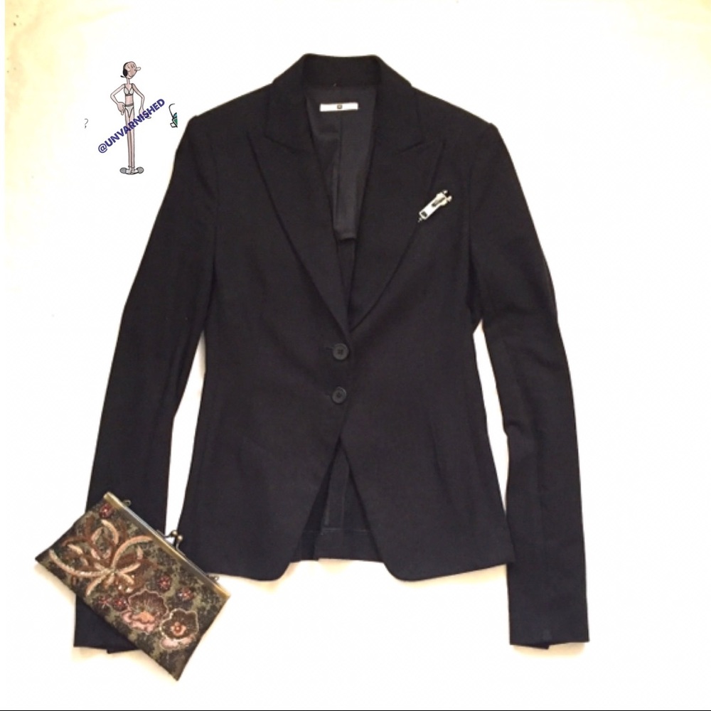 Ilsli Black Zipper Blazer - Picture 7 of 8