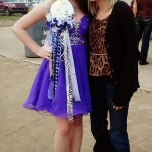 Purple short prom/homecoming dress