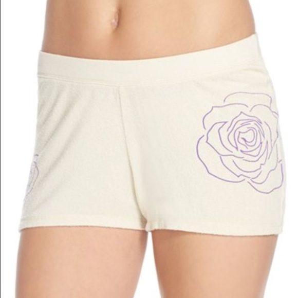 NWOT Junk Food Tan Roses Shorts