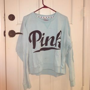 Victoria's Secret Pink blue sweatshirt