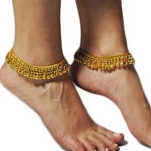 Gold Belly Dancing Anklets