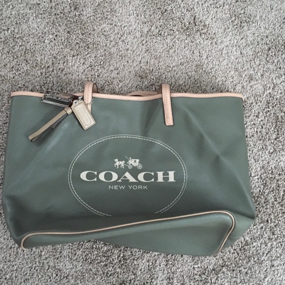 Coach Metro Horse & Carriage Leather Tote