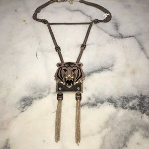 Vintage tiger necklace