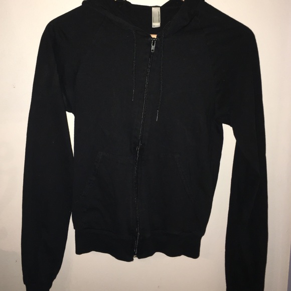 Black American Apparel Hoodie Sweater sz XS