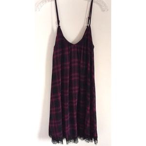 Purple Plaid Dress