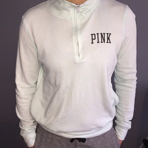 Light mint green Victoria secret half zip up