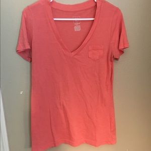 Pink v-neck