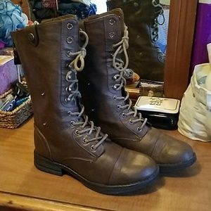 Madden Girl Combat Boots