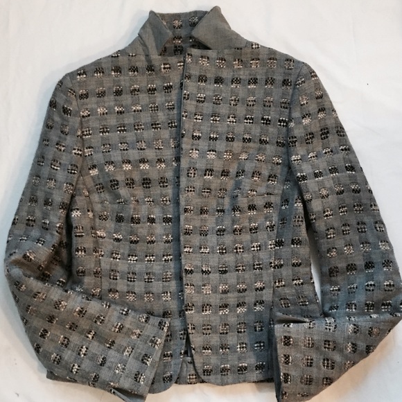 Akris Punto Gray Stand Up Collar - Picture 2 of 7